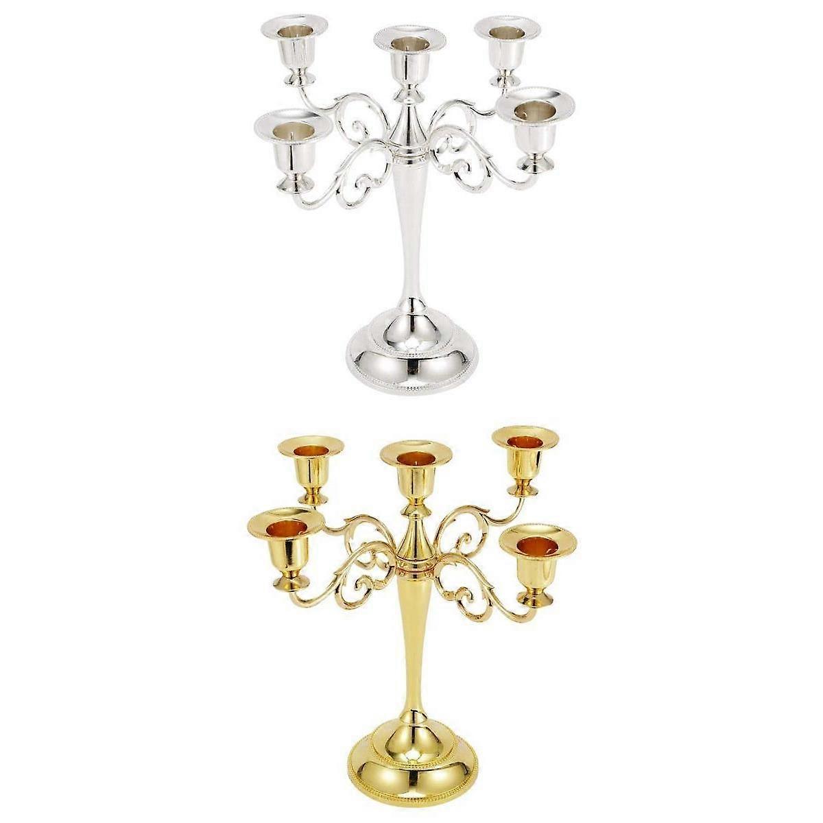 5-candle Metal Candelabra candlestick 10\'\' Holder