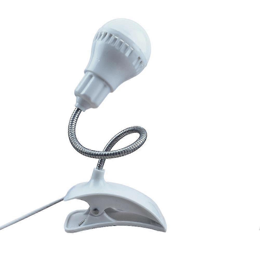 Flexible USB Clamp LED Table Lamp with Eye-Care Function for Bedside Reading