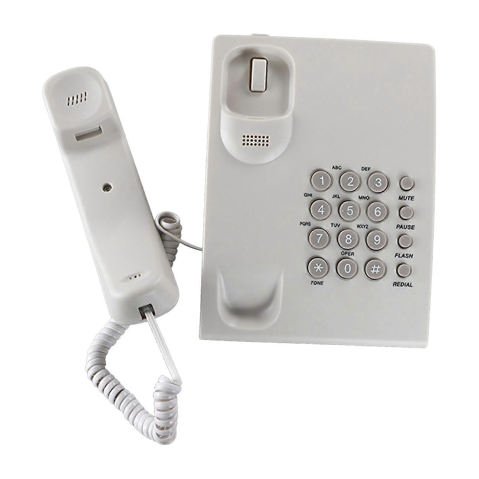 KX-TSB670 Fixed Line Phone Redial/Pause/Flash/Hold Ring Tone Adjustable Desktop Fixed Telephone  White