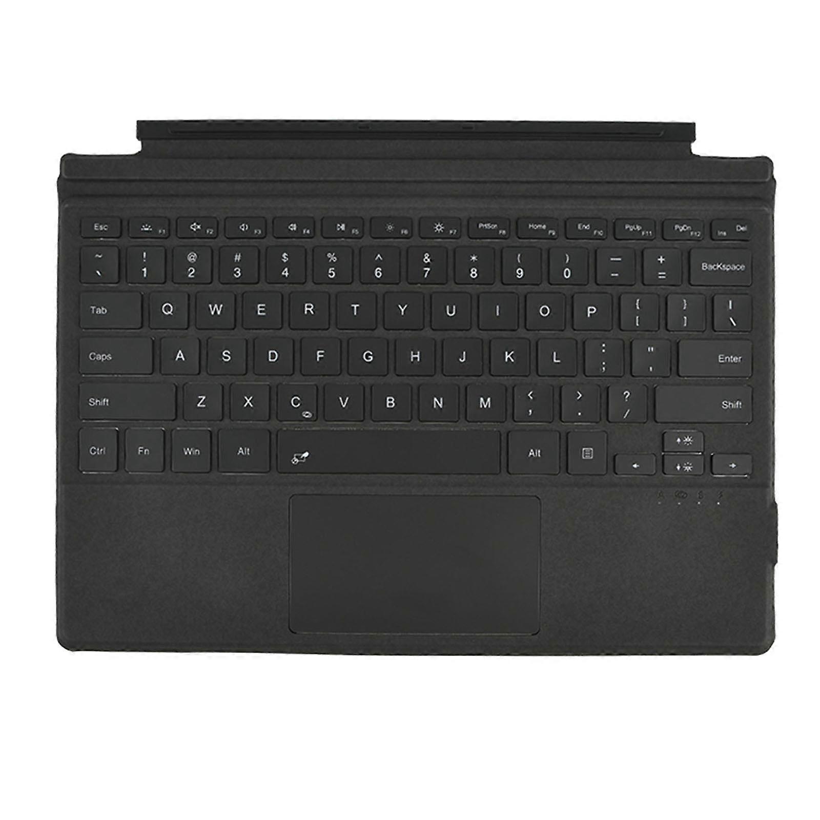 Surface pro 3/4/5/6/7 Bluetooth uyumlu Tabletler için Manyetik Tip Kapak Kolay Yazma Klavyeler Kılıf Siyah
