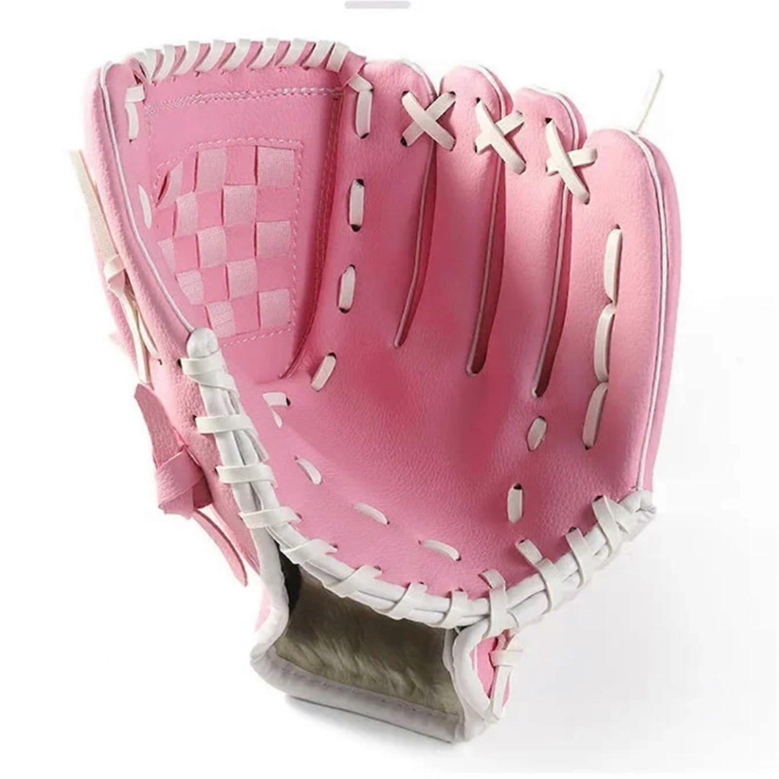 Baseball Glove Left-Handed Training Glove For Adults Pink 12.5-Inch