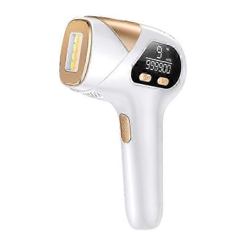 2025 Laserontharing - 3 in 1, effectief, langdurig, ontharingsapparaat met 9 niveaus en 2 flitsmodi, 999.900 flitsen (wit)