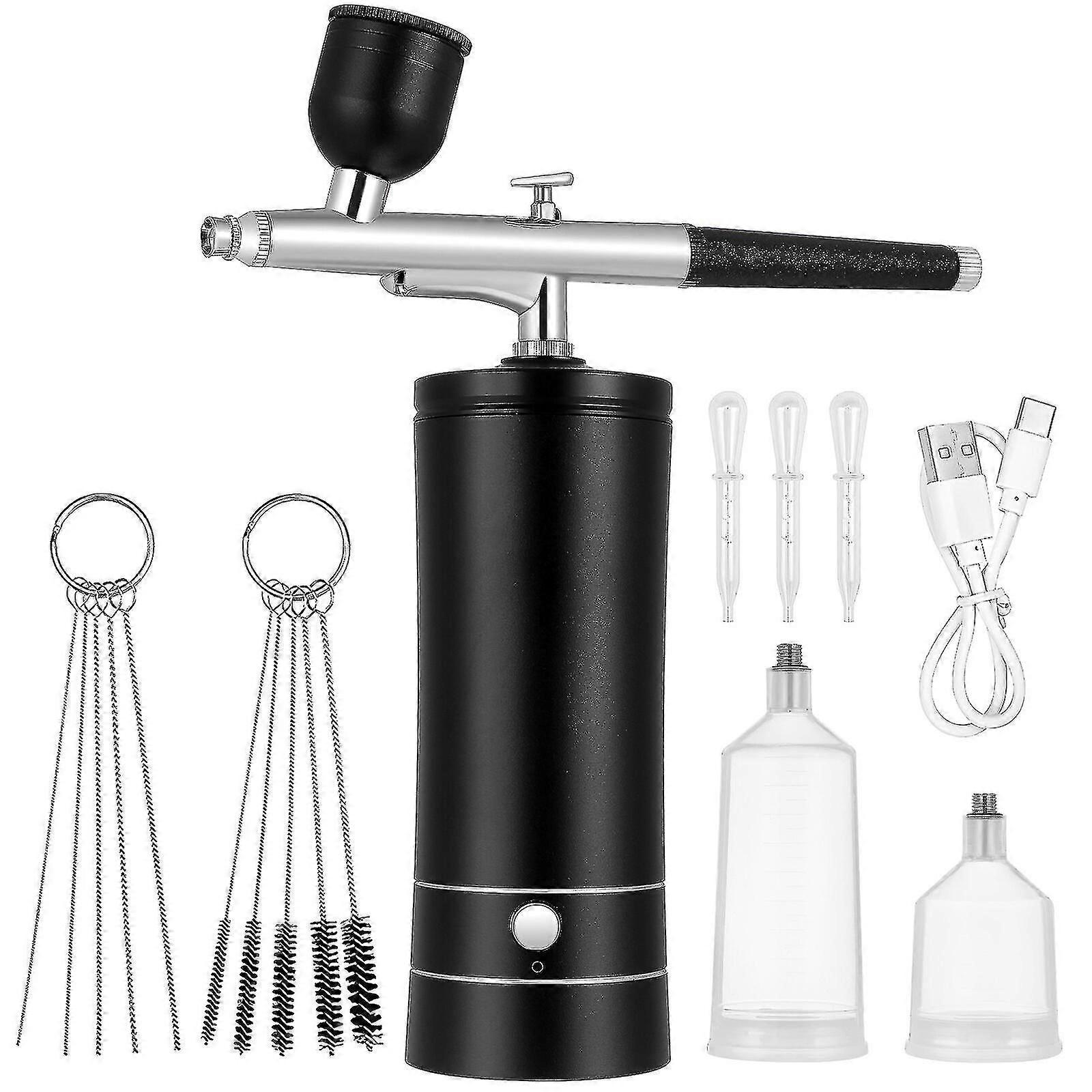 Cordless Airbrush Kit with Compressor, Portable Nail & Paint Spray Gun Set for Professional and Home Use