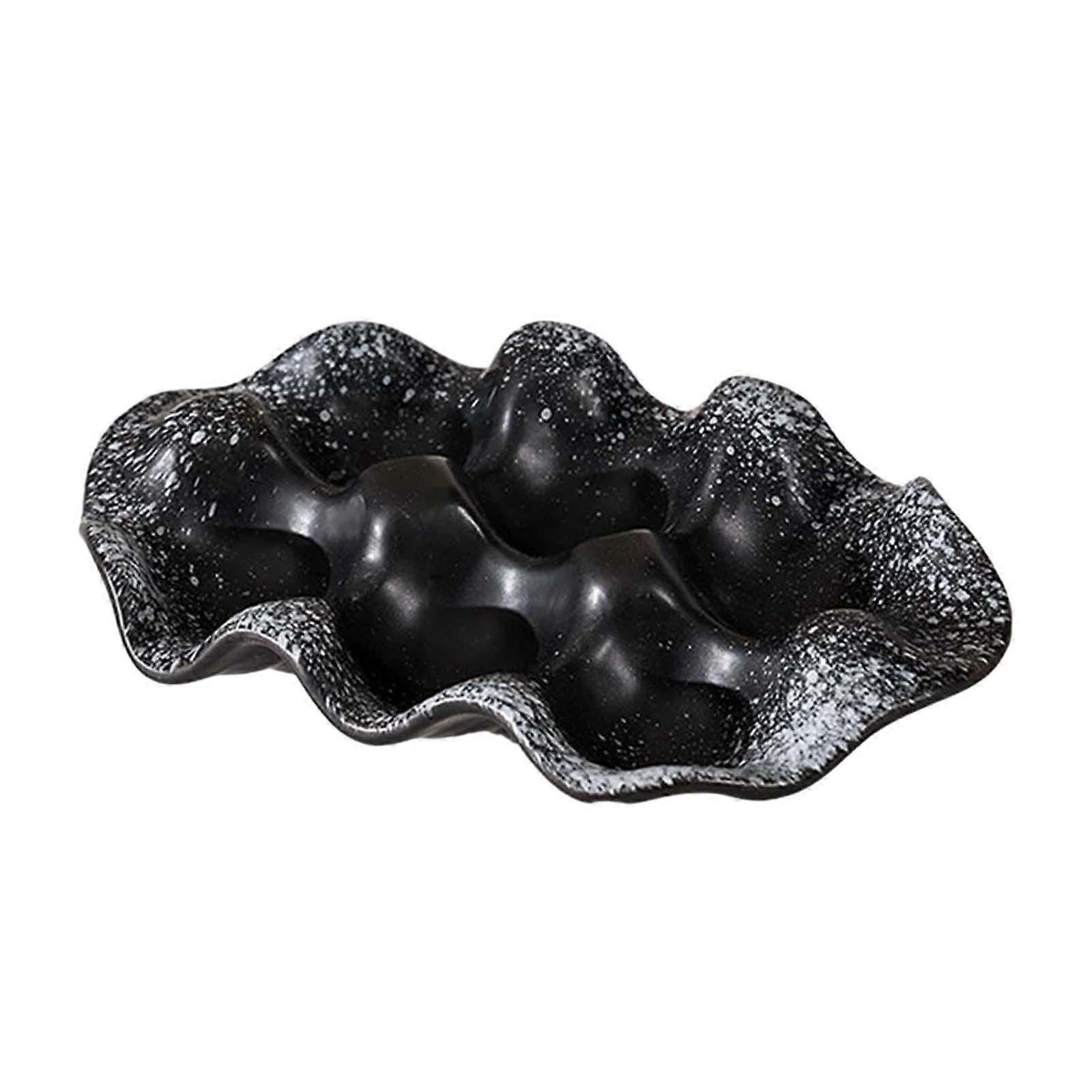 Ceramic Egg Tray Sauce Dish Durable Condiment Spice Small Dipping Serving Dish