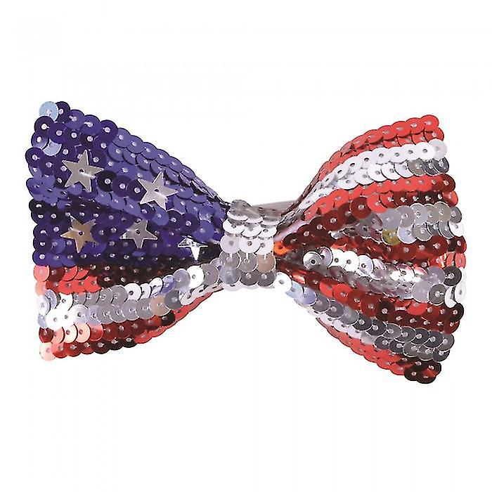 Bristol Novelty Unisex Adults USA Sequin Bow Tie