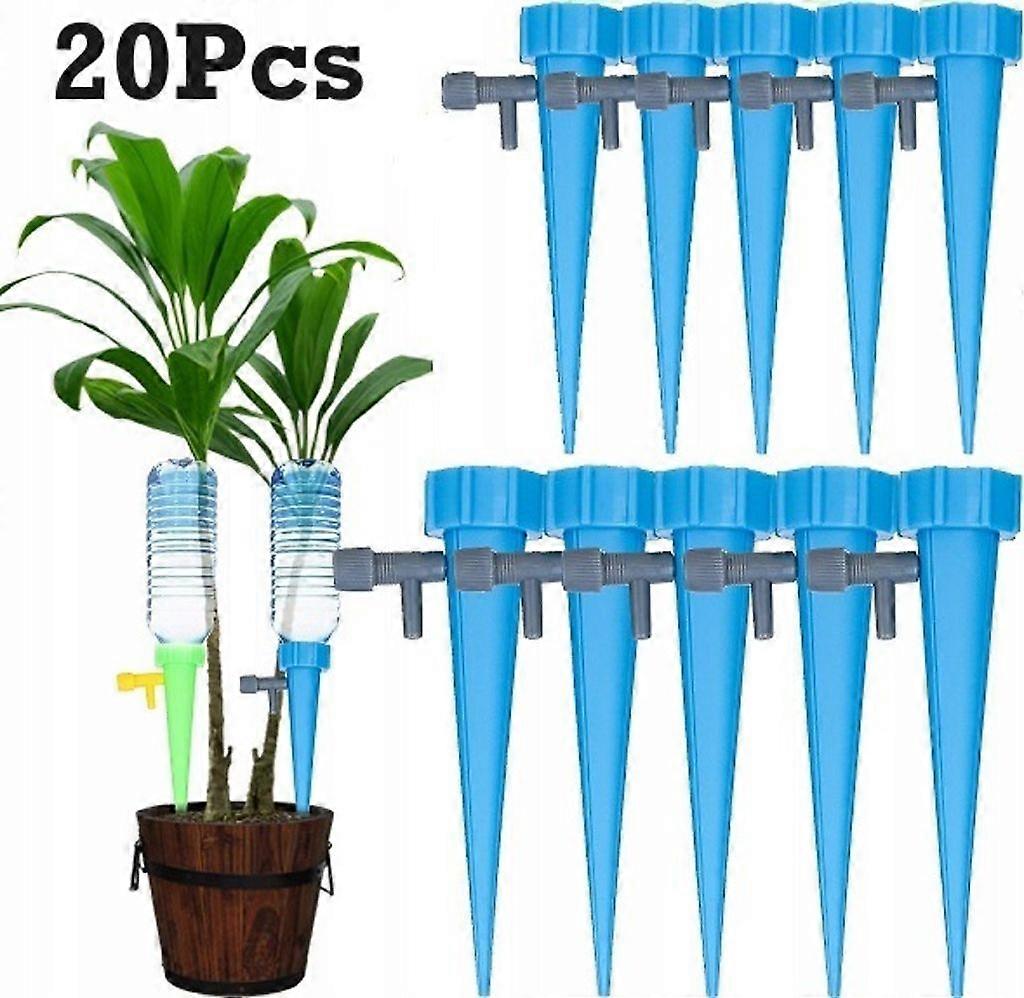 Irrigation system, 20-piece automatic irrigation kit, adjustable, for garden plants and flowers, blue