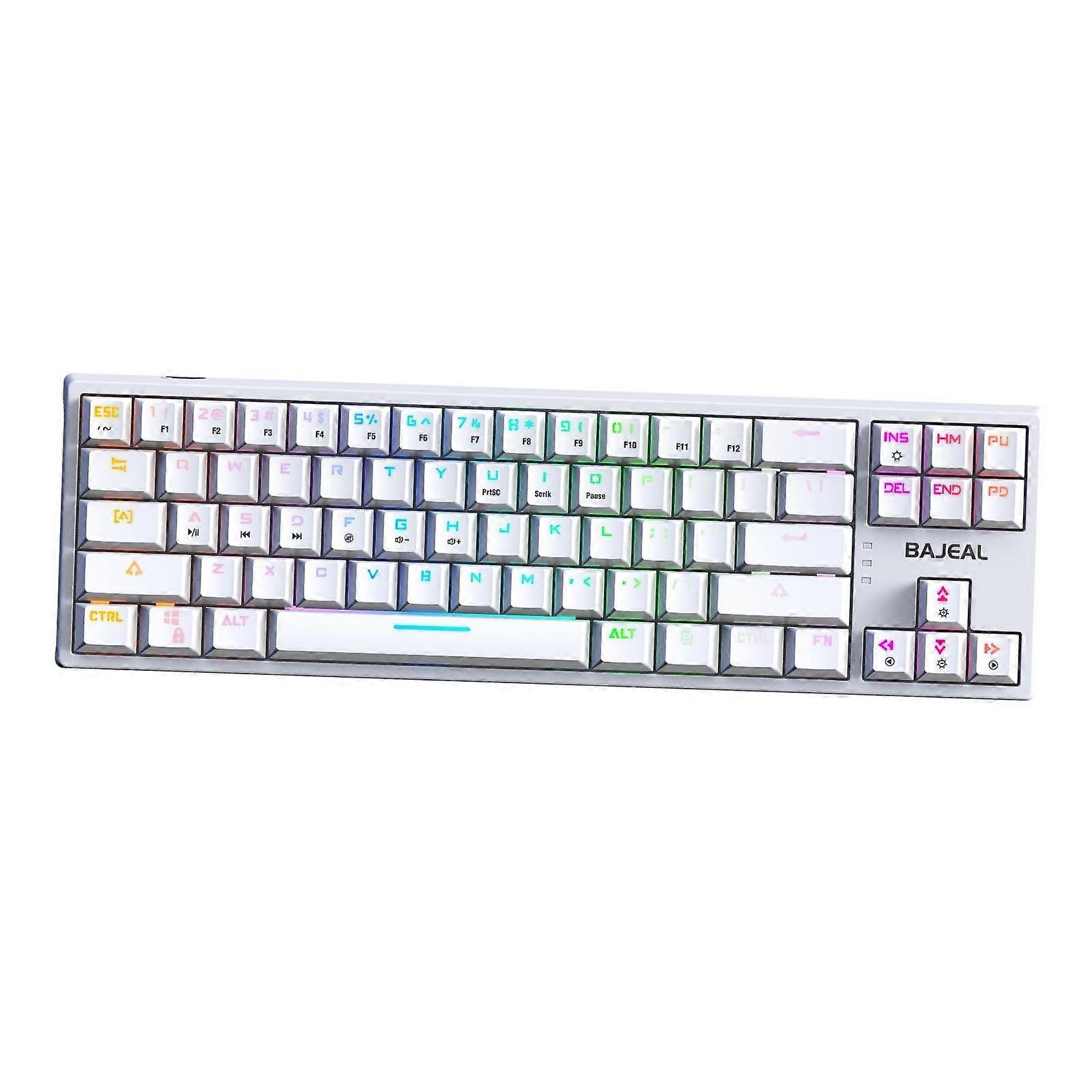 USB Mechanical Keyboard Hot Swappable Plug 71-Key Anti-Ghosting Keys for