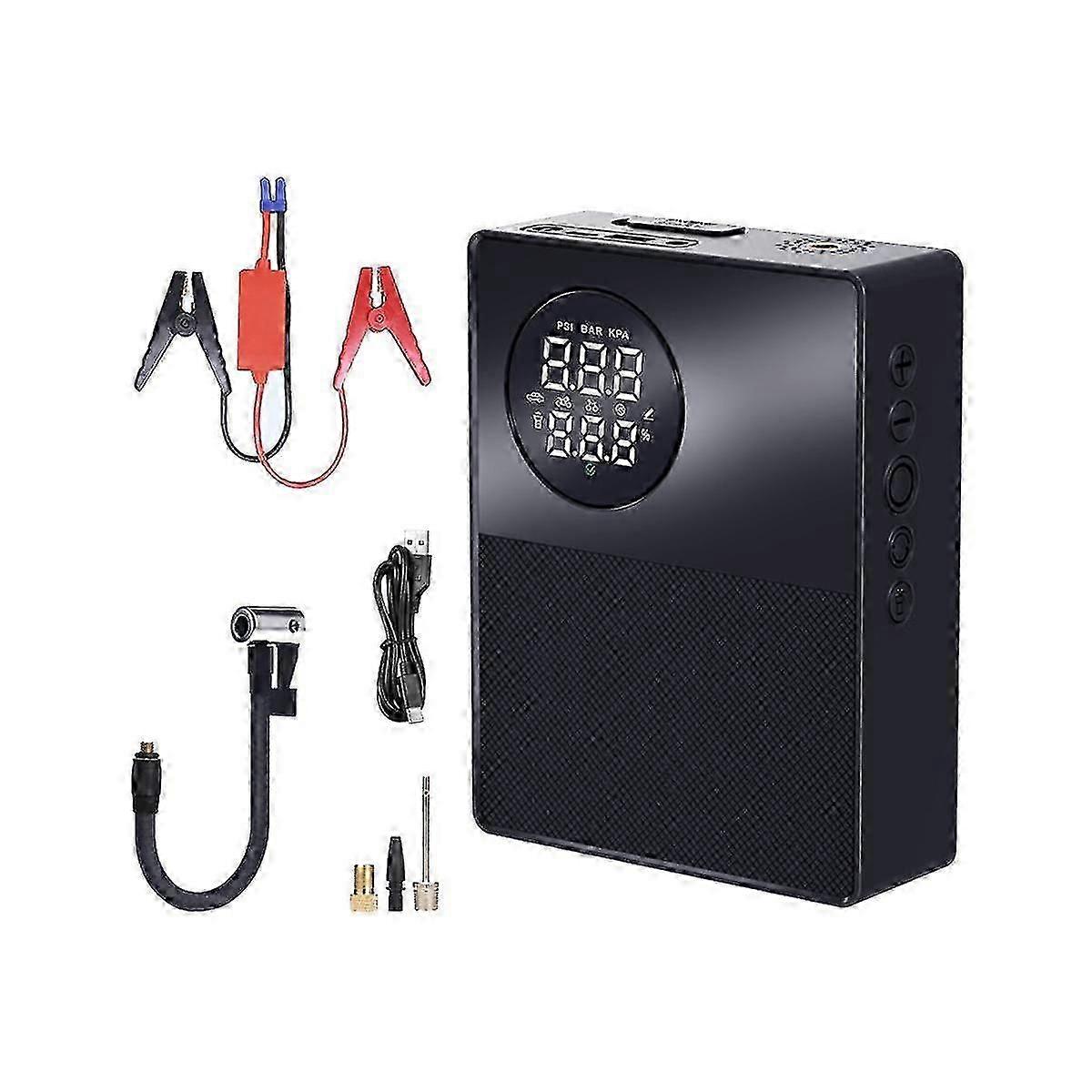 Four Strings 2 In 1 Portable Inflatable Pump Car Emergency Power Inflatable Pump One Machine Auto S