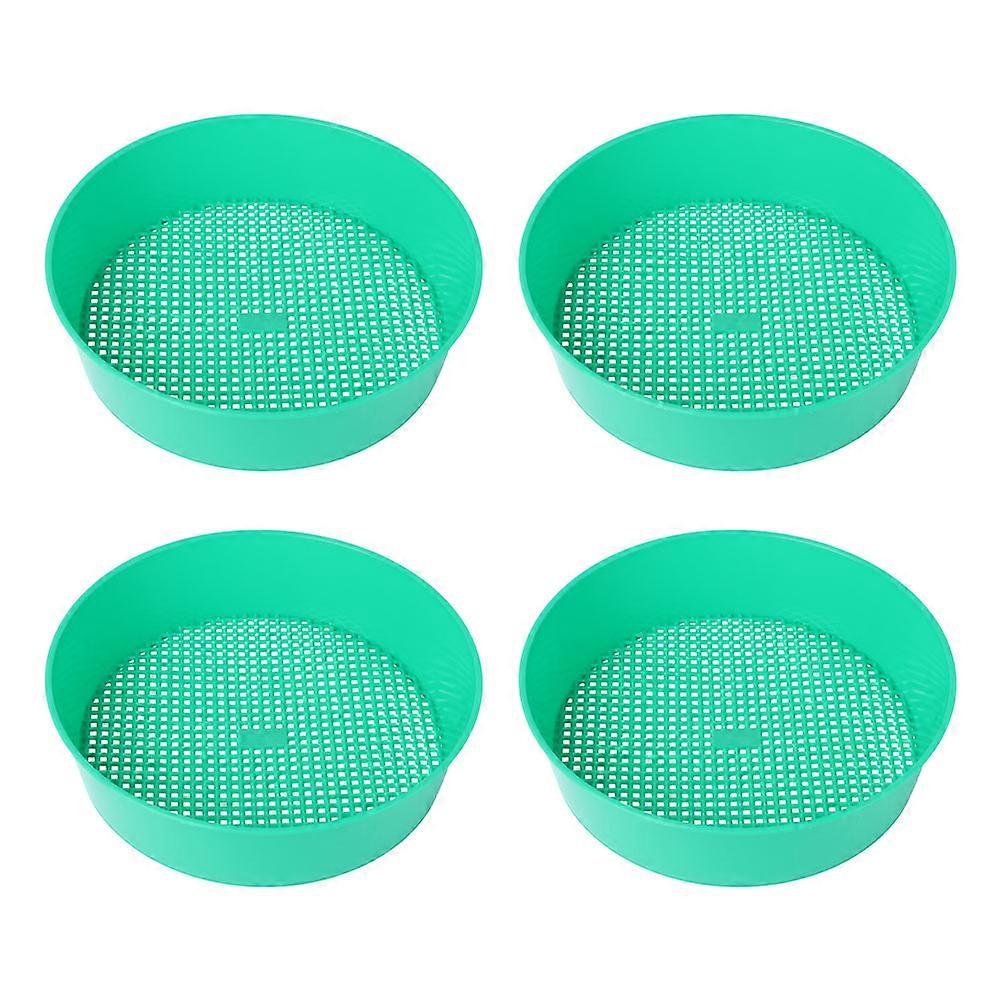 Plastic Sifting Tray for Planting with Uniform Mesh Easy to Use and Clean 4PCS