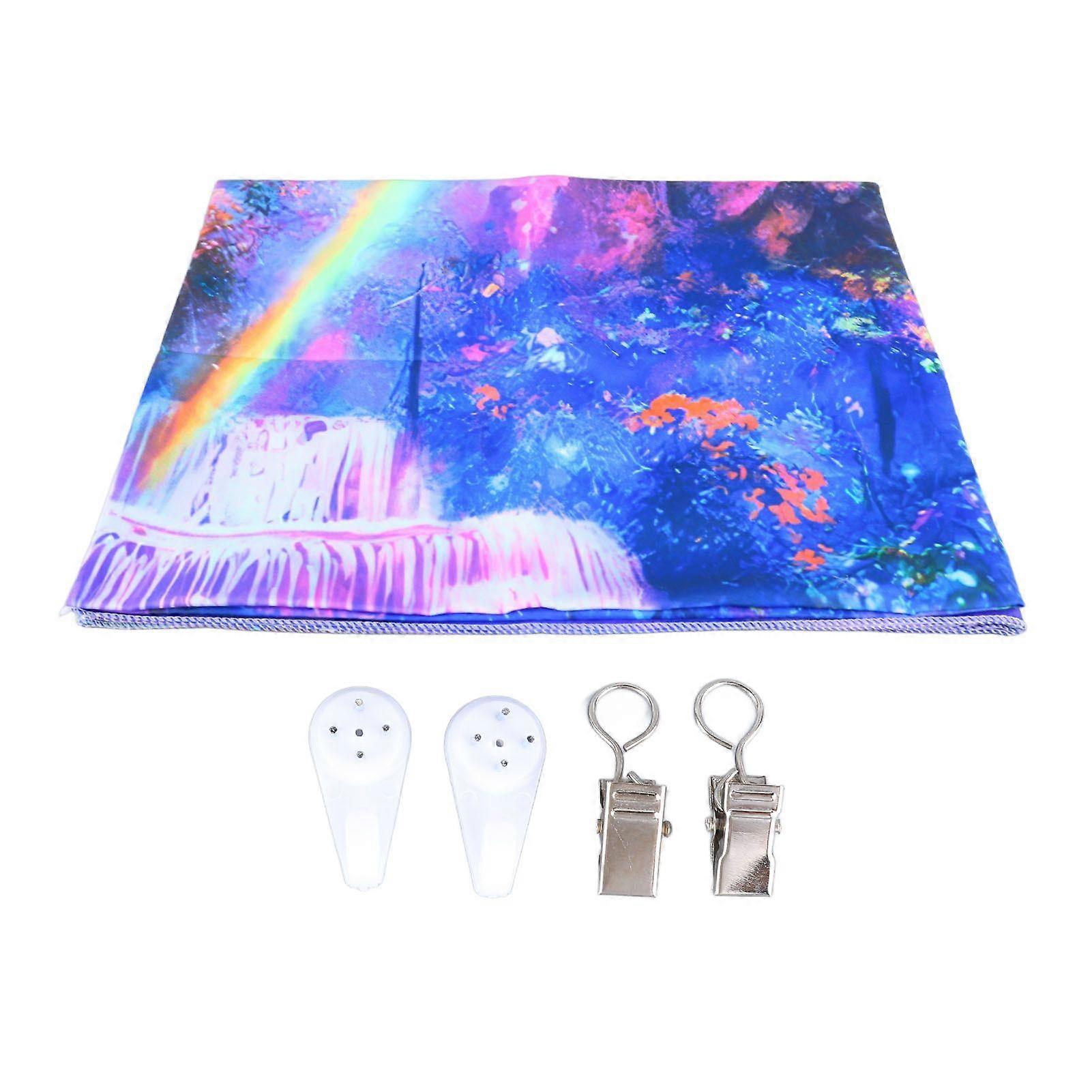 2025 Latest Model  Blacklight Tapestry Fluorescent Colorful Landscape Pattern