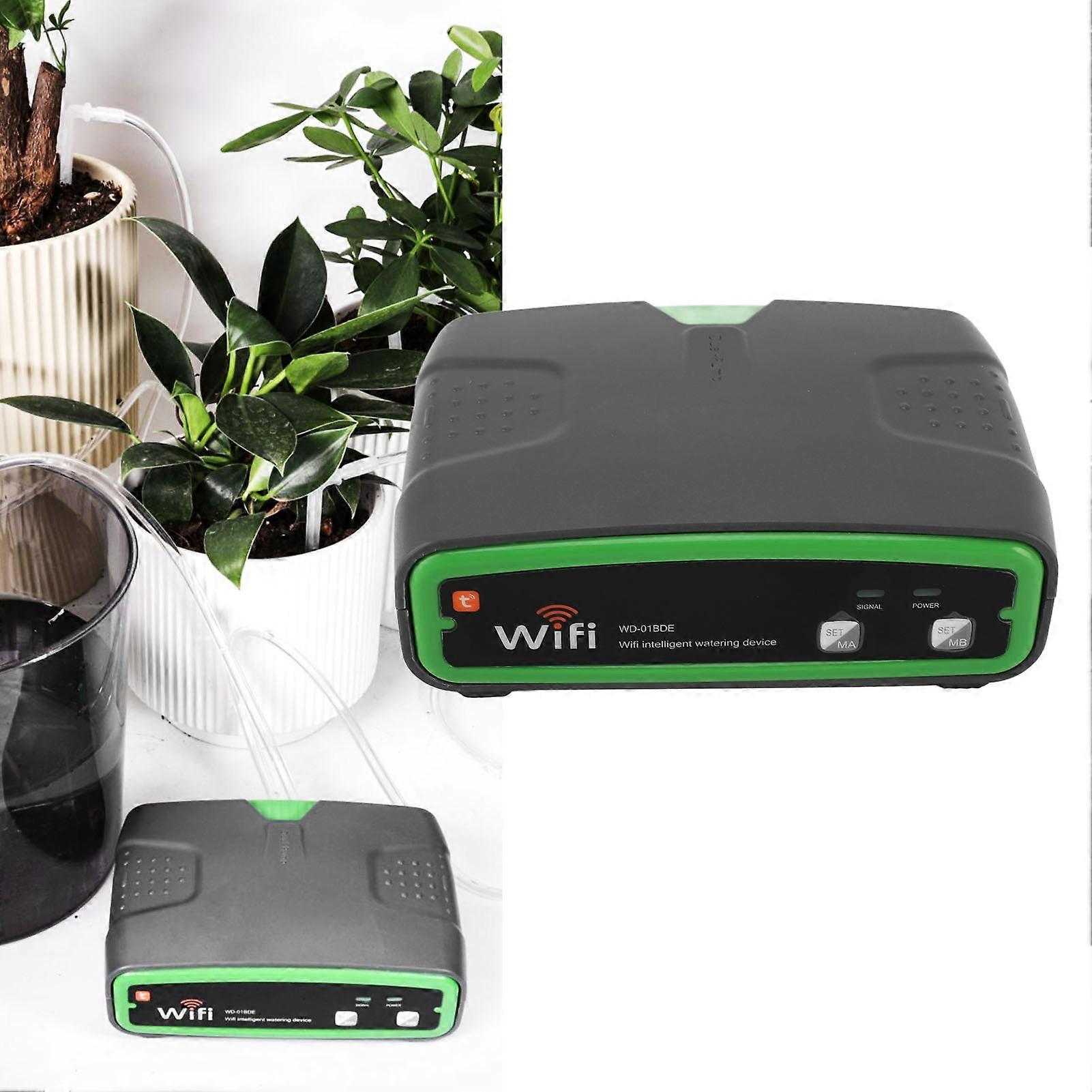 Automatic Watering System Intelligent Dual Pump App Remote Control Timer Memory Function Low Noise WIFI Automatic Plant Waterer for Balcony Garden 