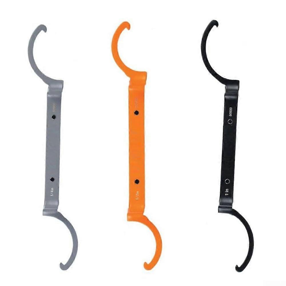 Conduit Lock Nut Wrench Set 3 Piece Offset Design for Tight Spaces, Durable Steel Construction, Easy Grip