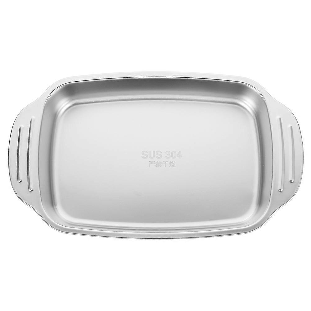 Steel Pan Roasting Tray Preventing Overflow Commercial Use 40.80X24.30X5.50CM 1Pack