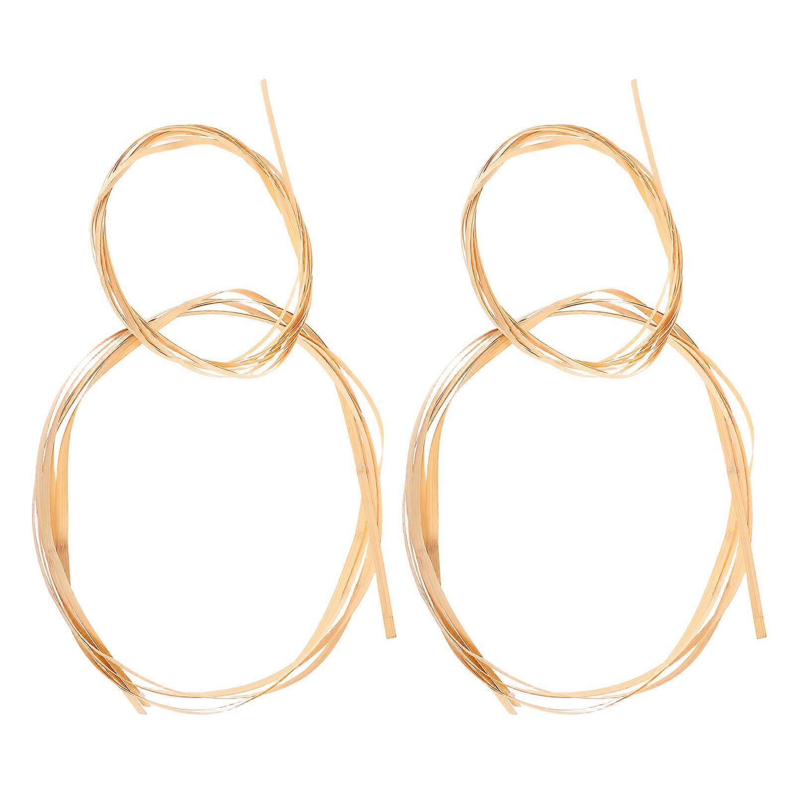 Bamboo Weaving Sticks For Floral Art Diy Projects Craft Enthusiasts 4Pcs
