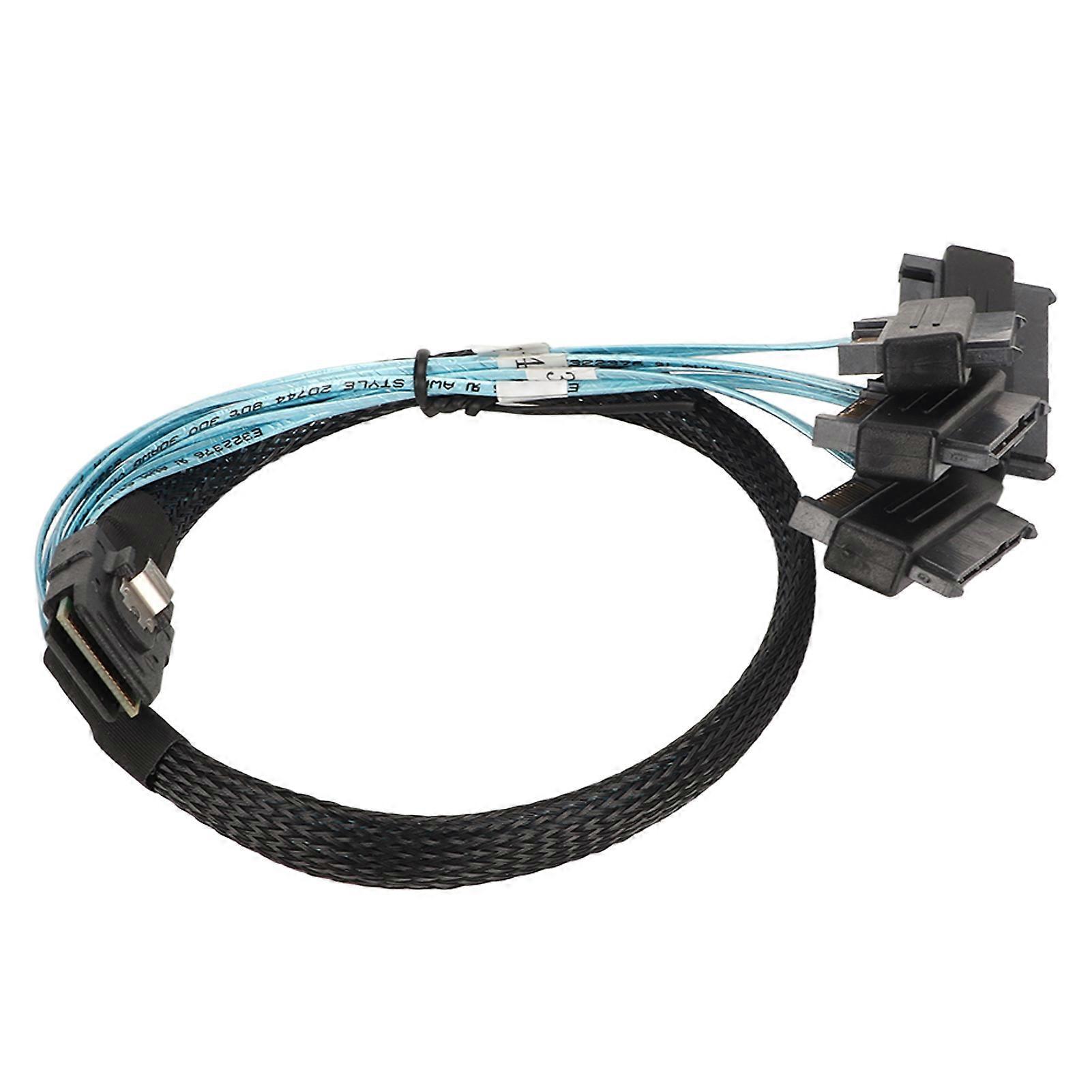 Mini SAS SFF 8087 to 8482 4 Serial ATA Interface Adapter Cable Power Transmission Converter Cord 0.5 Meter / 1.6 Feet