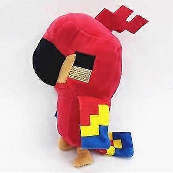 Minecraft Plüschtier Kinderpuppe Roter Papagei 18cm