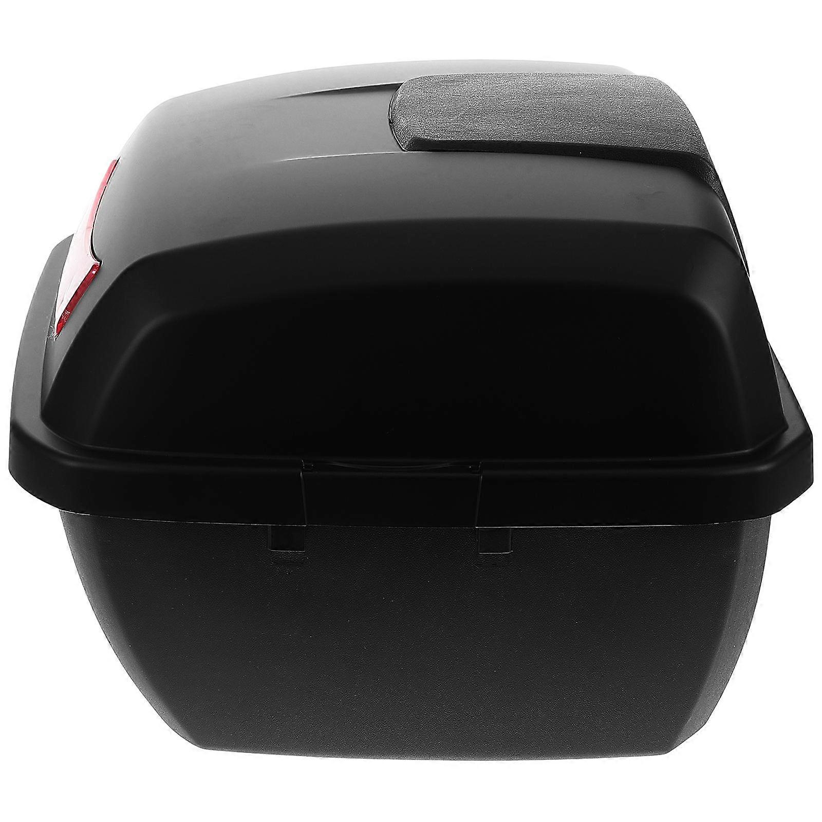 Large Capacity Black Motorcycle Storage Trunk Durable ABS and PP Material for Easy Installation and Versatile Use