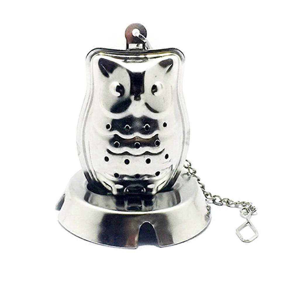 Stainless Steel Tea Filter Owl Shape Loose Leaf Tea Filtering Home Use 1Pcs