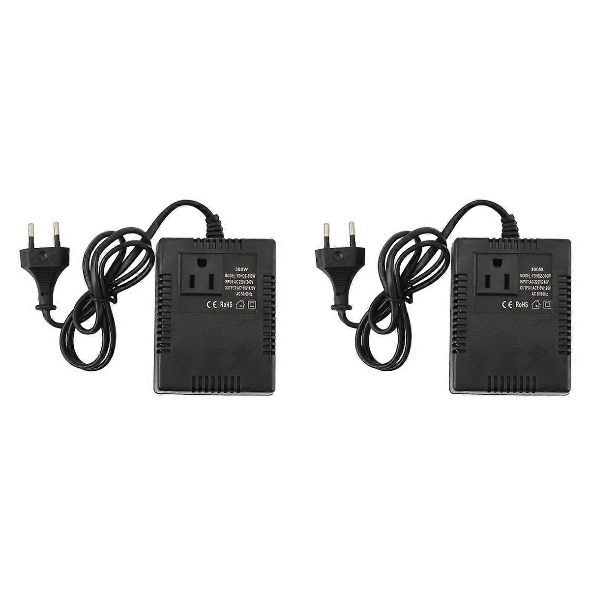 300W Voltage Converter 220V To 110V Transformer Adapter EU Plug