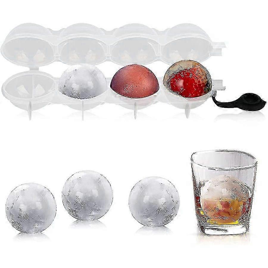 Ice Ball Mold, Large Round Ice Cube Form, Ice Hockey Form Ice Cube, One-time Creation Of Ice Balls, For Whiskey, Cocktails, Juice, Chocolate