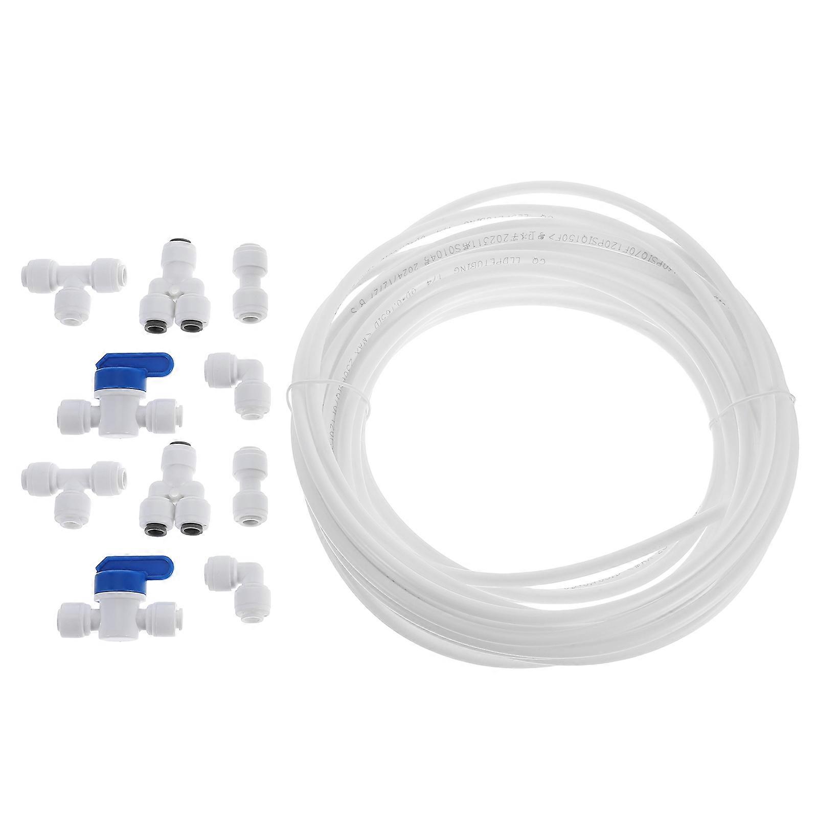 11 Pcs Water Purifier Connector Kit for Plumbing, Irrigation, Reverse Osmosis, and Water Filtration Systems – Quick Connect Tube Fittings