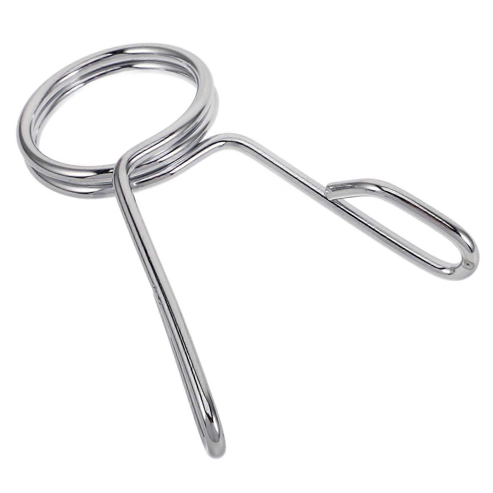 Locking Ring for Dumbbell Bars Barbell Clips, Weight Clips for Bars, Iron Silver - Standard Bar Compatibility