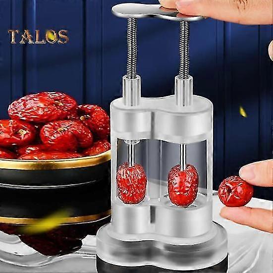 Stainless Steel Cherry Pitter Tool Press Type Quick Cherry Stone Removal Portable Cherries Corer Stoner Tool Cherry Jam Fruit Pit Remover
