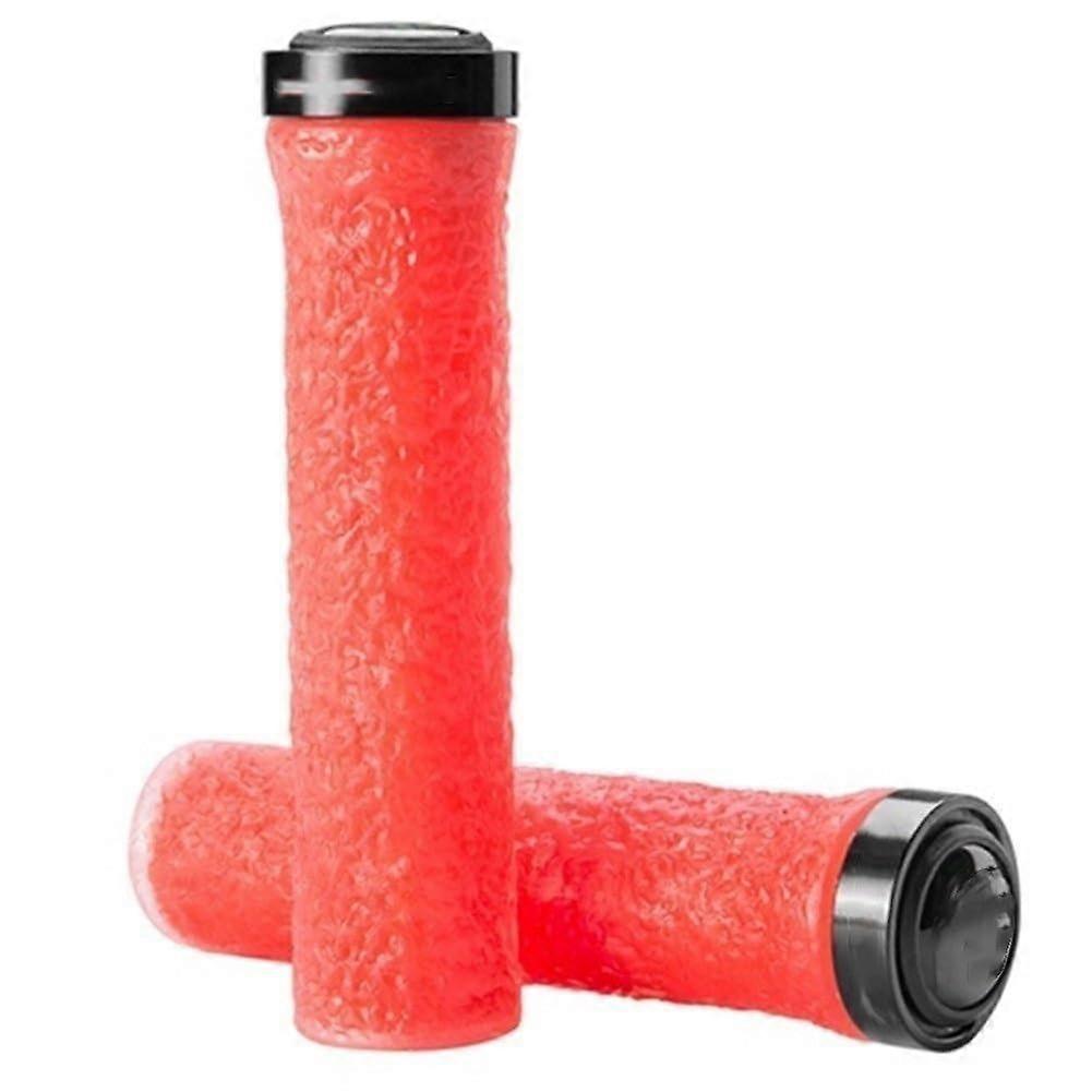 Bicycle Grips Non-Slip Rubber Handlebar Grips TPE Soft Shock Absorption for MTB Bikes 2-Inch Bike Accessories
