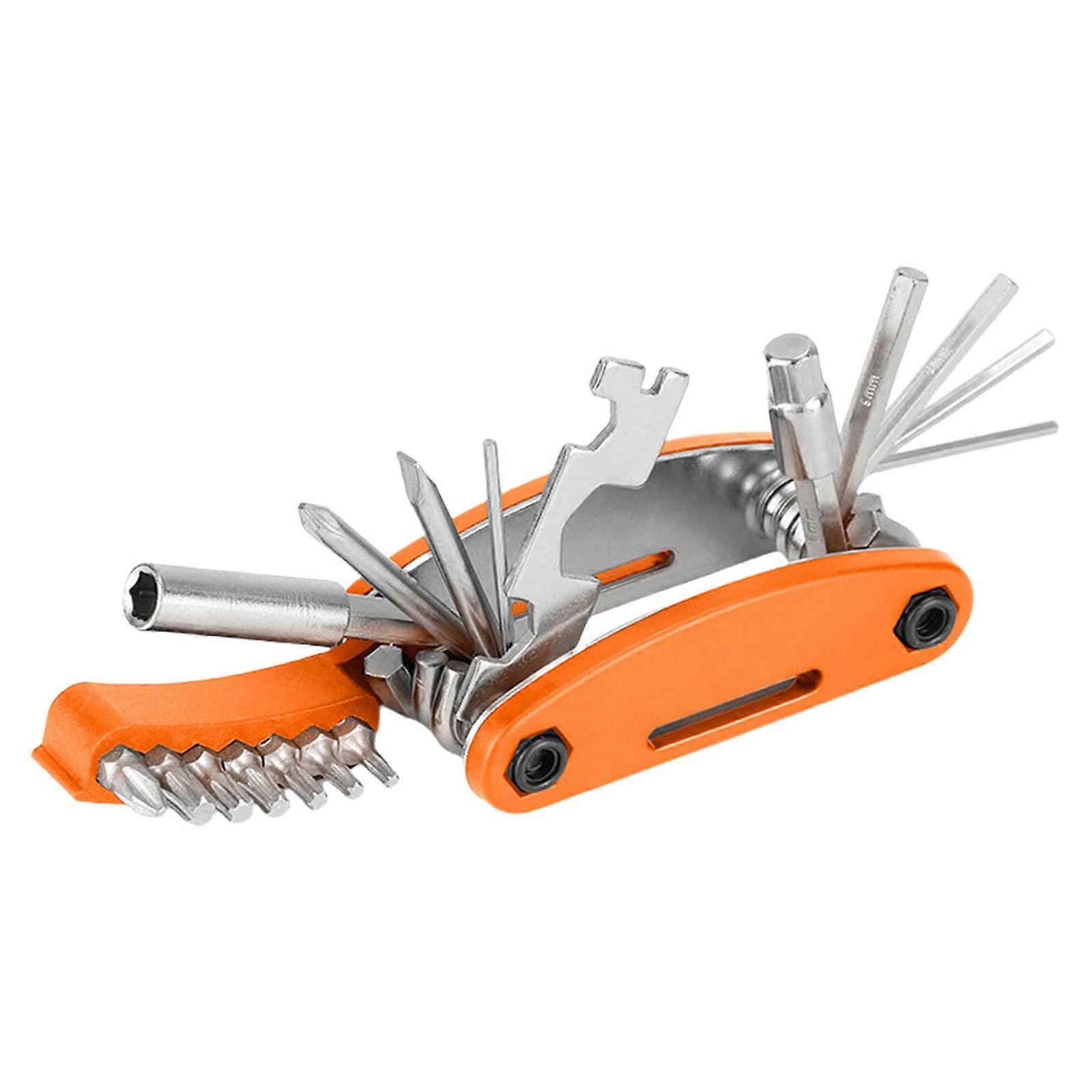 Bicycles Multitool 21 in 1 Foldable Travel Tool for Road Bikes, Lightweight Compact Design, Durable Steel Construction