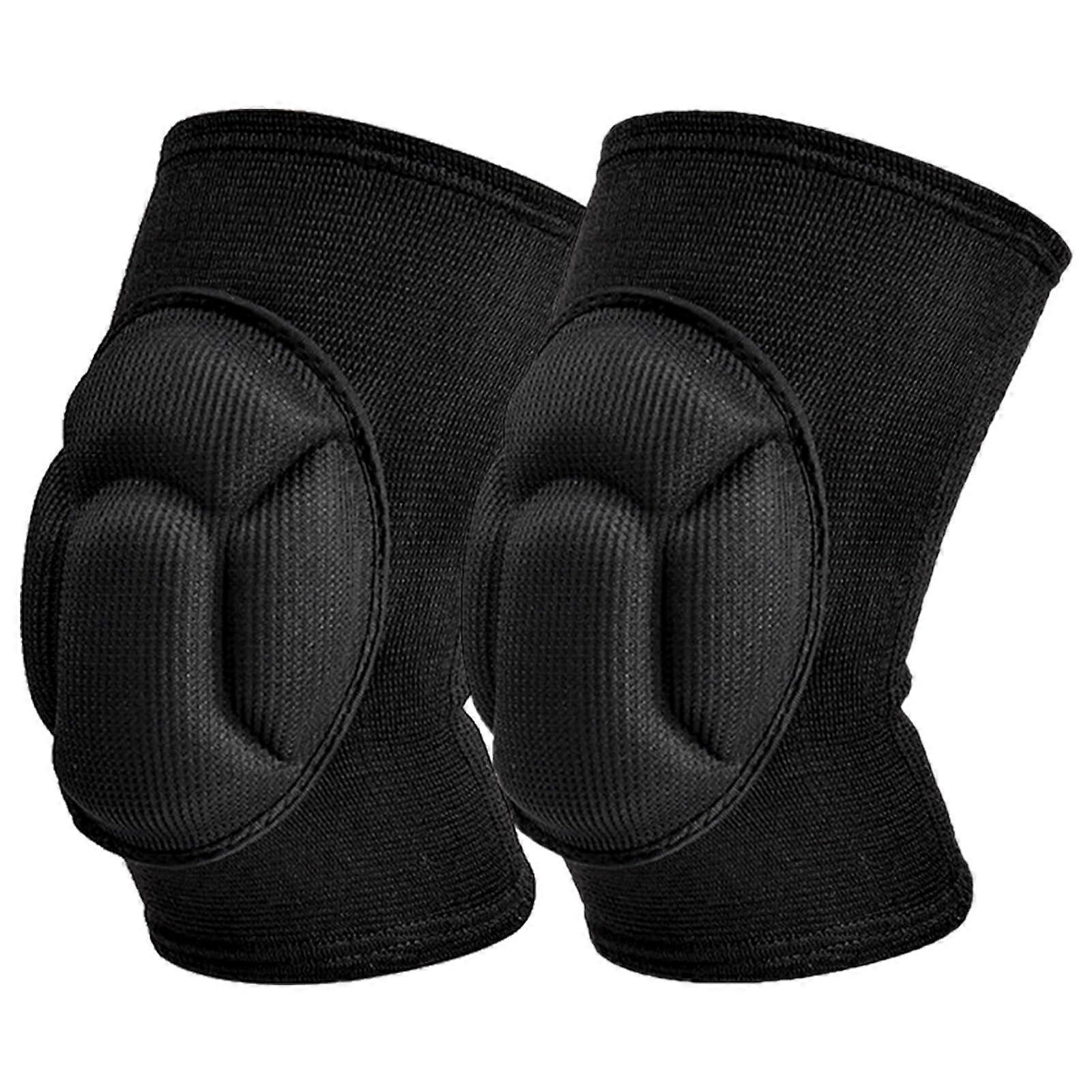 Knee Pads for Volleyball, Thick Sponge Cushioning, Elastic Support, Size Large, Comfortable Sports Protection