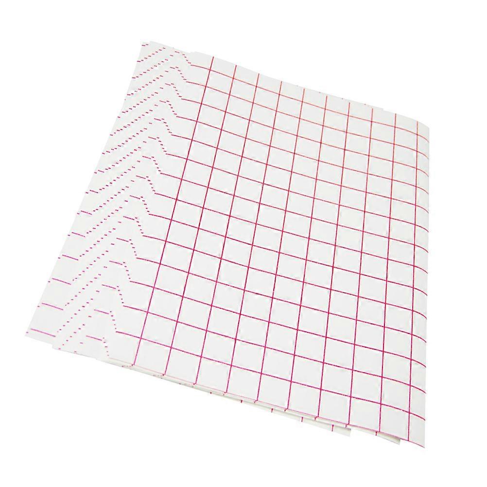 Printable Transfer Paper T Shirt Transfers A4 Sublimation Transfer Light Red Lattice Wash Durable Heat Transfer for Cotton T-shirt 10Set