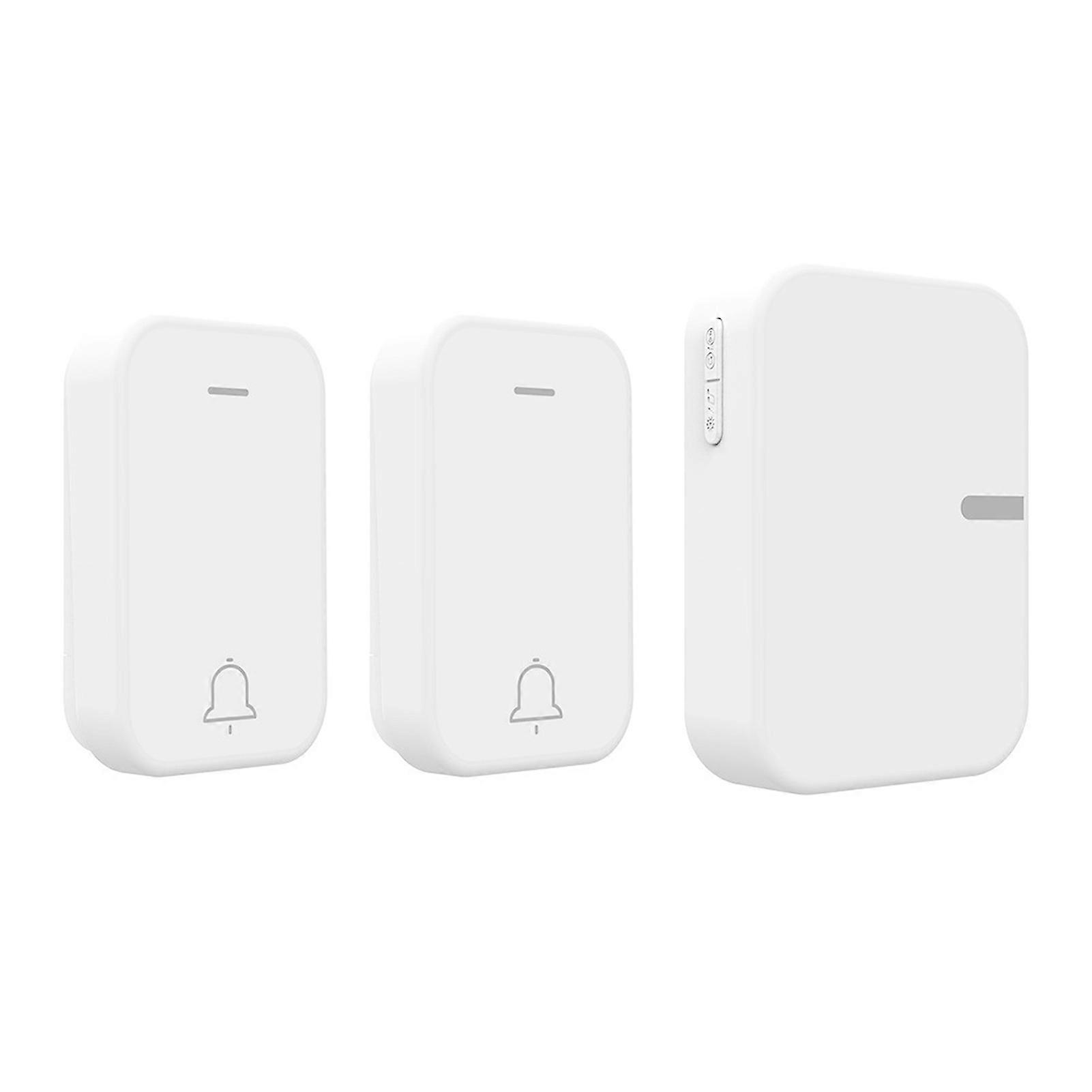 Self-Powered Wireless Doorbell - Waterproof, 150M Range, No Battery, 2 Bells + 1 Receiver