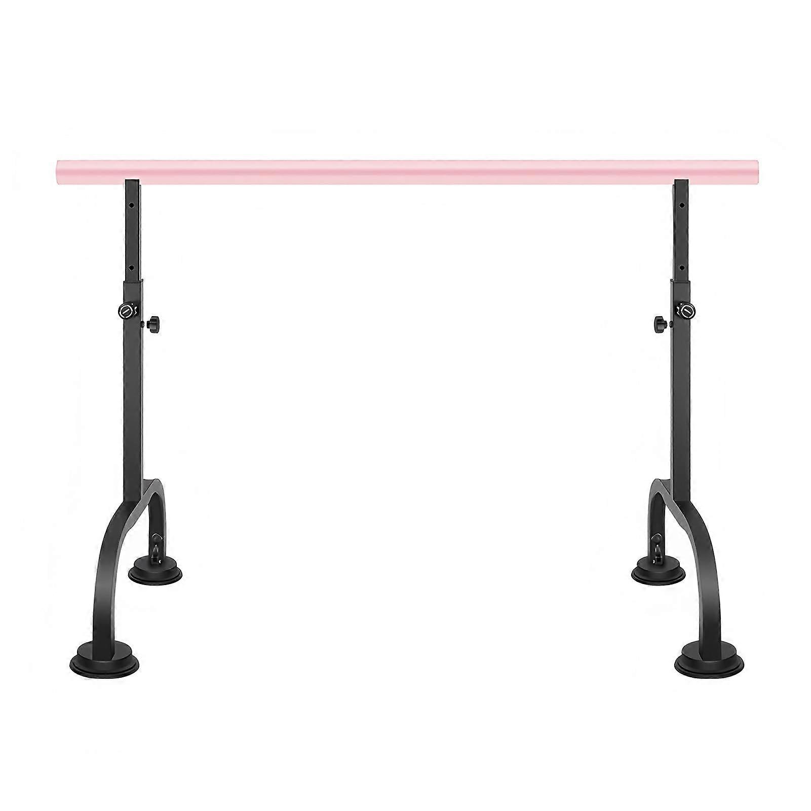 Portable Ballet Barre, Lightweight for Yoga, NonSlip with Suction Cup, Pink 3.5m/11.48ft