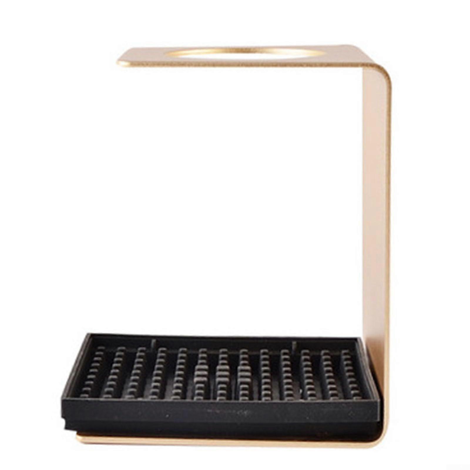 Hand Brew Coffee Stand - Pour Over Dripper Stand with Coffee Filter Cup Holder and Dripper Filter Holder (B) in Black