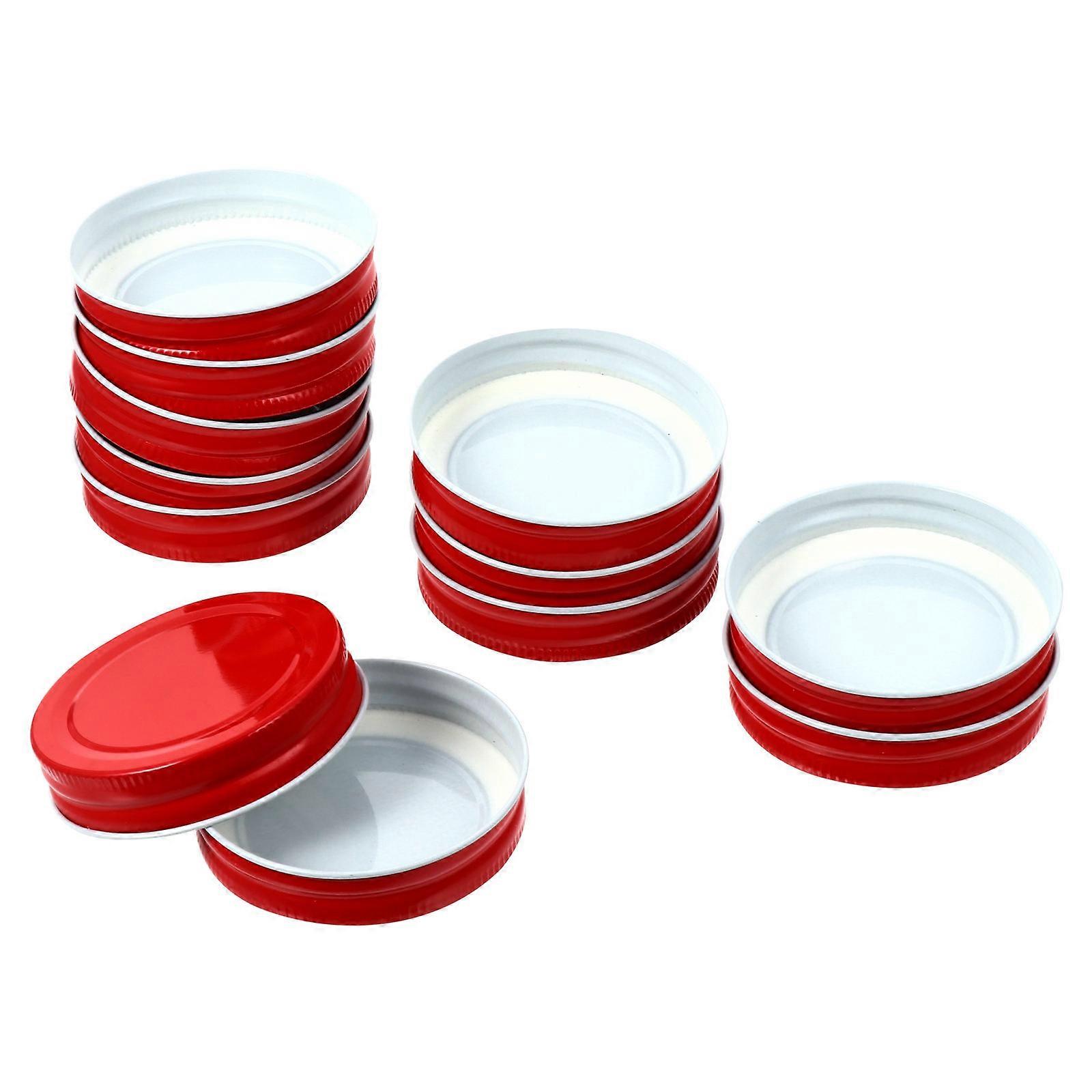 Canning Seal Tops for Jars Leakproof Storage Solid Lid Certified 12Pcs