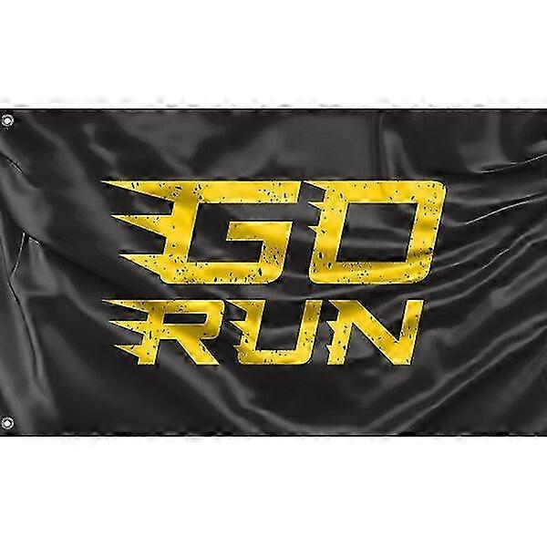 Unique Design Flag in Black and Yellow, Available in 3x5 Ft / 90x150 cm and 4x6 Ft / 120x180 cm Sizes