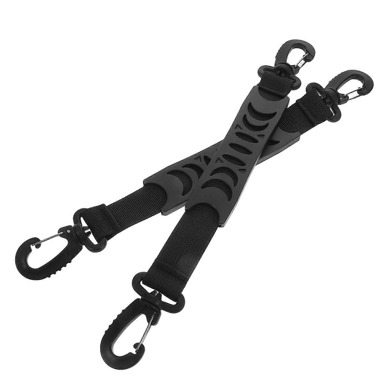 Skate Boot Carrier Stable Carrying Straps for Skating Enthusiasts Black 30.80X3.20X1.80cm Compact Storage 2Pcs
