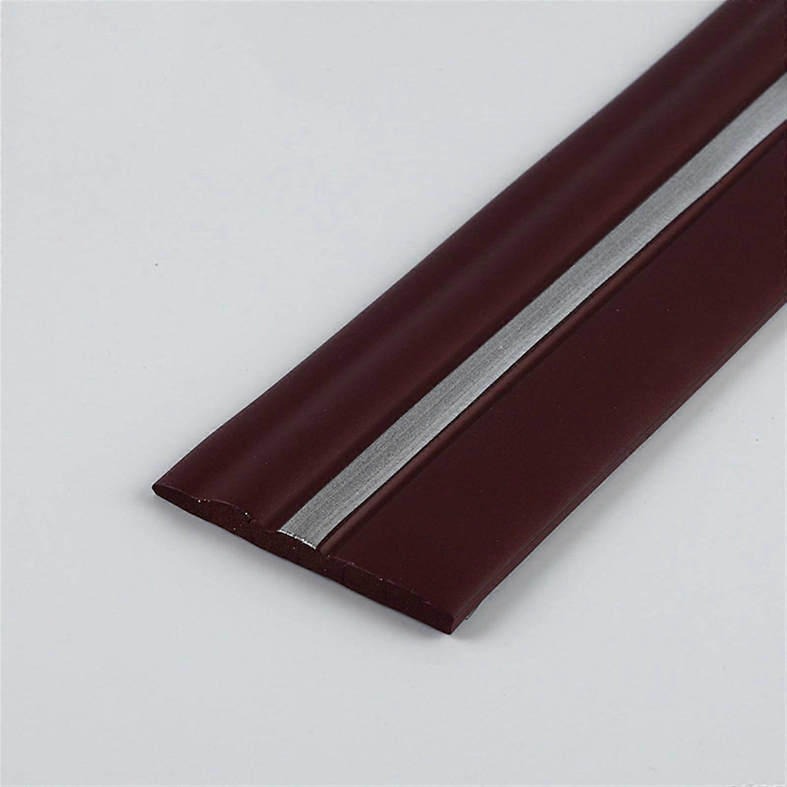 SelfAdhesive Sealing Strip, Flexible Skirting Board, 4' x 20' (Wine Red Silver)