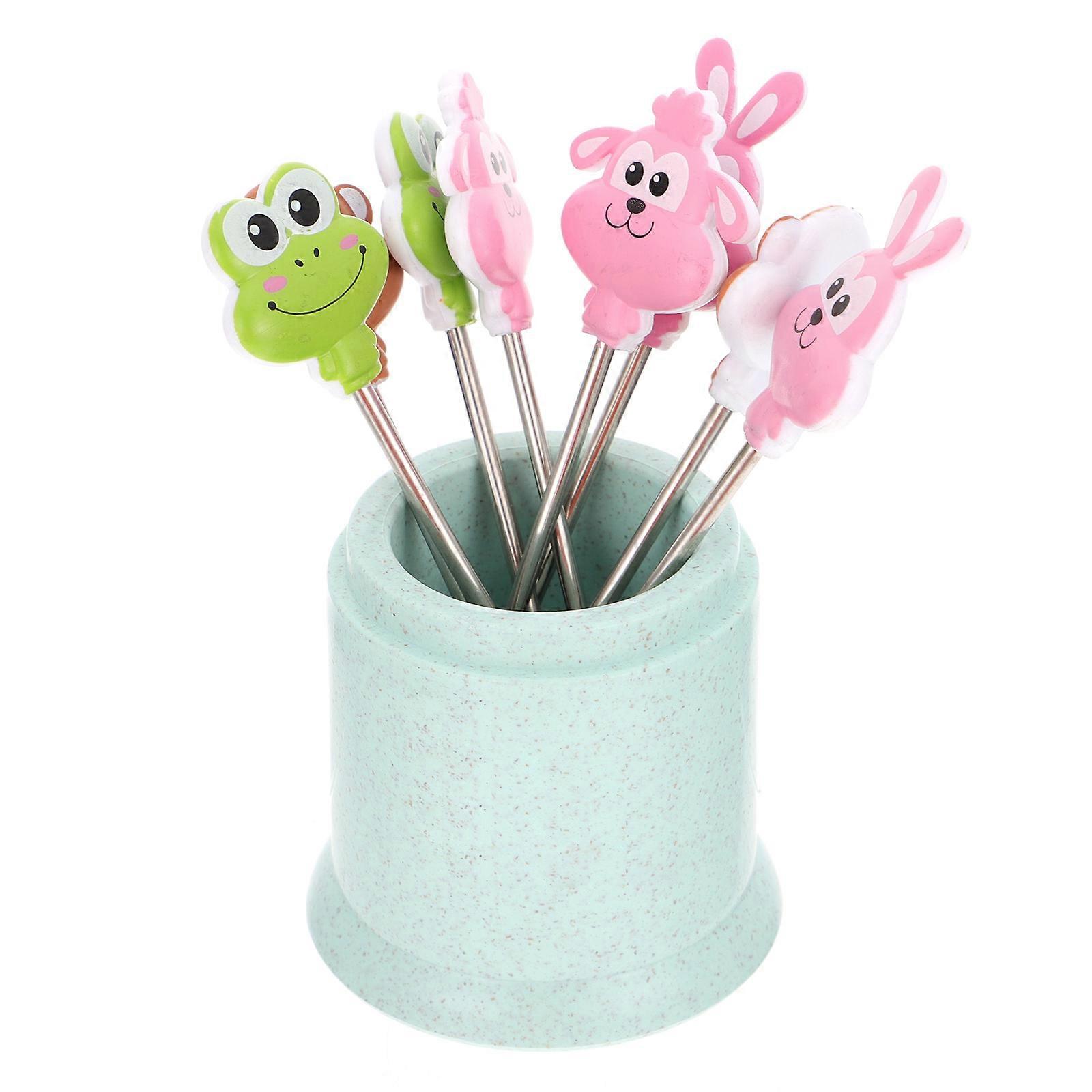 Stir Sticks for Cocktails Stainless Steel Fruit Picks Modern Design Appetizer Pick for Engagement Party 16Pcs