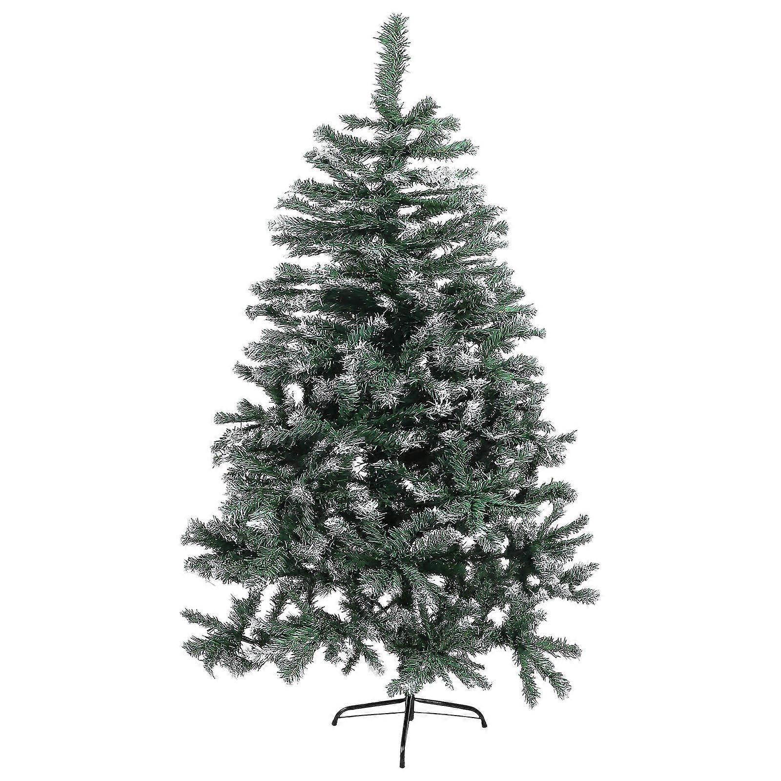 Mini Snow Flocked Tree Flocked Christmas Tree Green Conical Style For Christmas 180.00X180.00X100.00CM Decoration 1Set