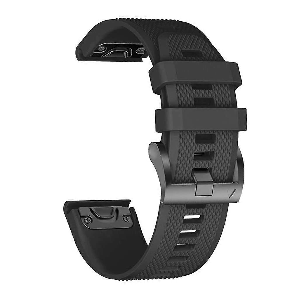 26 22 mm Silikon-Schnellverschluss-Uhrenarmband For Garmin Fenix 7X/7/6/6X Pro & 5/5X Plus 3 Hr, Easyfit B 26mm