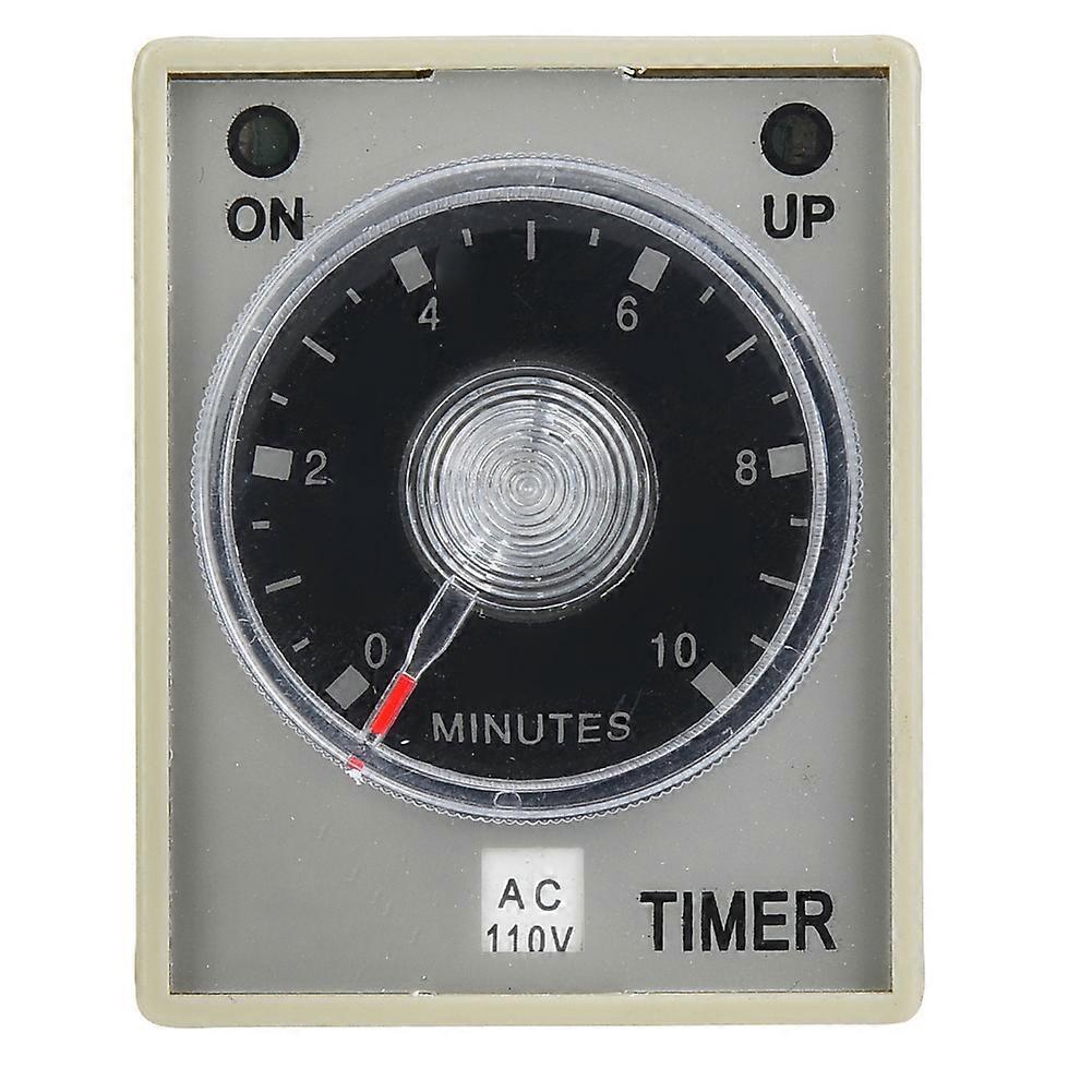 AH3-3 Timer Relay Electronic Type Adjustable Release Delay Type Relay 8 Pins 10Min(110V)