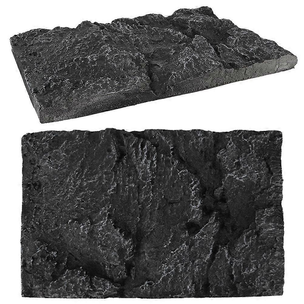 Reptile Tank Background 2Pcs PU Decorative Board for Terrarium Decoration
