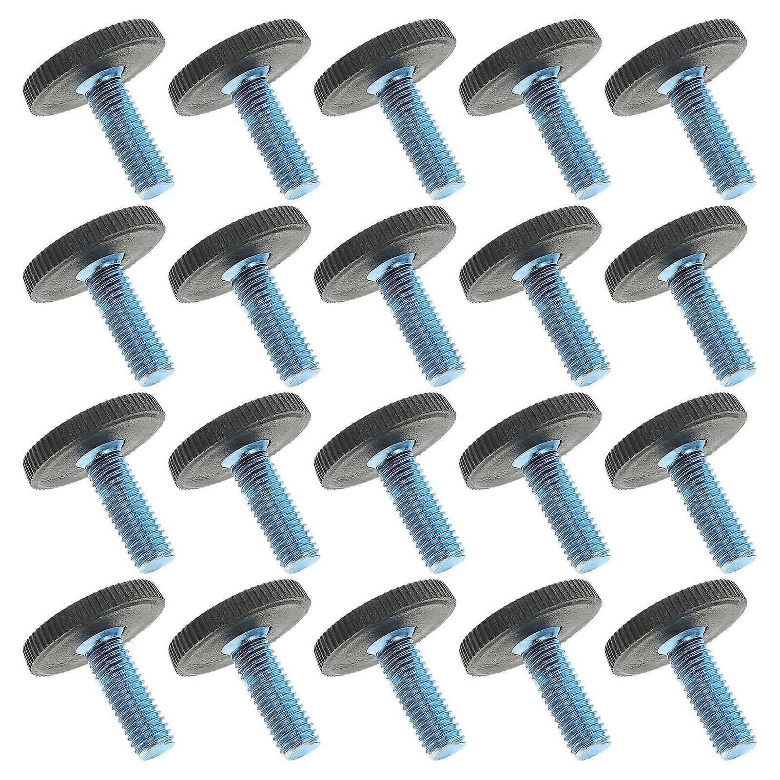 20 Pcs Adjustable Furniture Levelers Threaded Screw Feet for Chairs Tables Iron Material Scratch Floor Protection Noise Reduction Durable Height