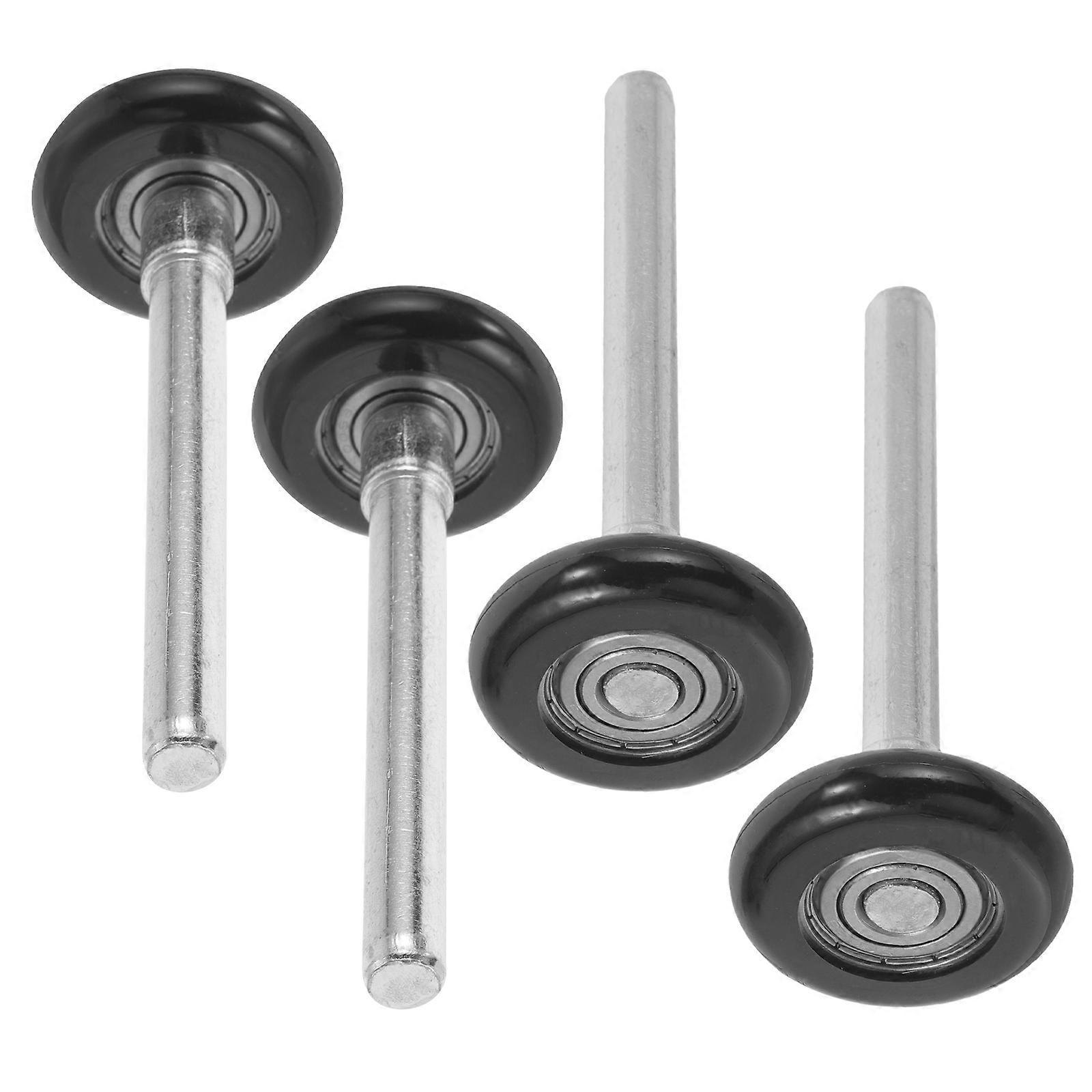 4pcs Nylon Garage Door Rollers Replacement Wheels with Stem Durable Lightweight Smooth Operation Easy Installation Enhance Door Performance and