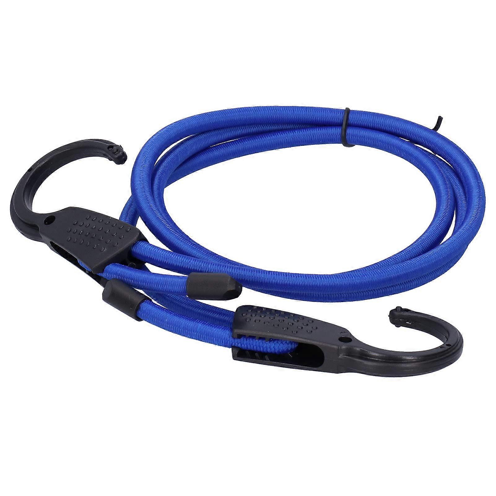 Bungee Cable With Hook 1.5m Adjustable Elastic Rubber Rope Multi-Purpose Travel Luggage