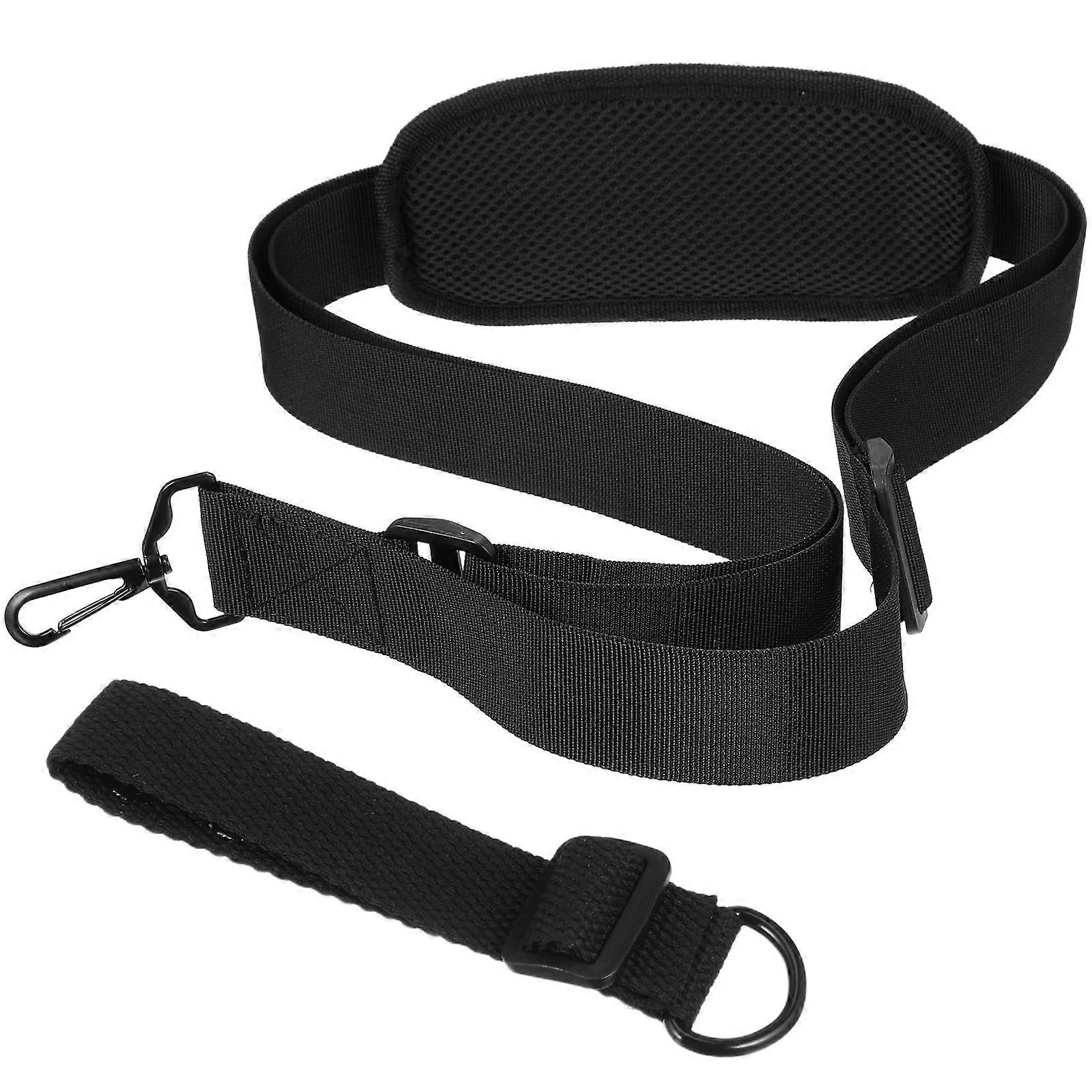 Durable Nylon Shoulder Strap for Mower Adjustable and NonSlip for Garden Tools 1PC Black