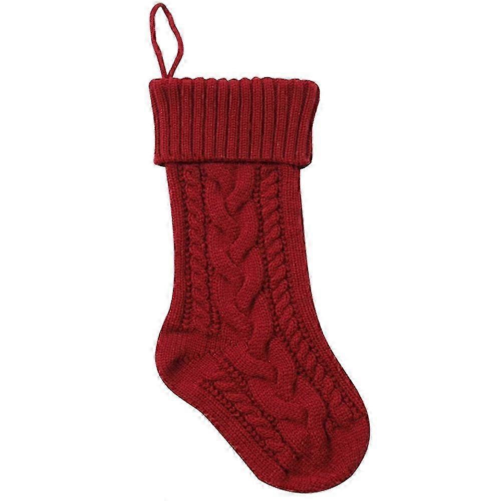 2025 Perfect Christmas Gift Socks, Classic Knit Pattern Brings Rustic Charm To Your Elegant Holiday Decorations, Versatile Use In Various Settings