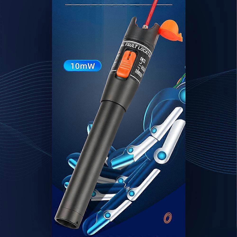 Handheld 10mW Optical Fiber Tester Portable Pen Type Red Light Visual Fault Locator Fiber Test Pen Support 2.5mm FC/SC/ST Interface