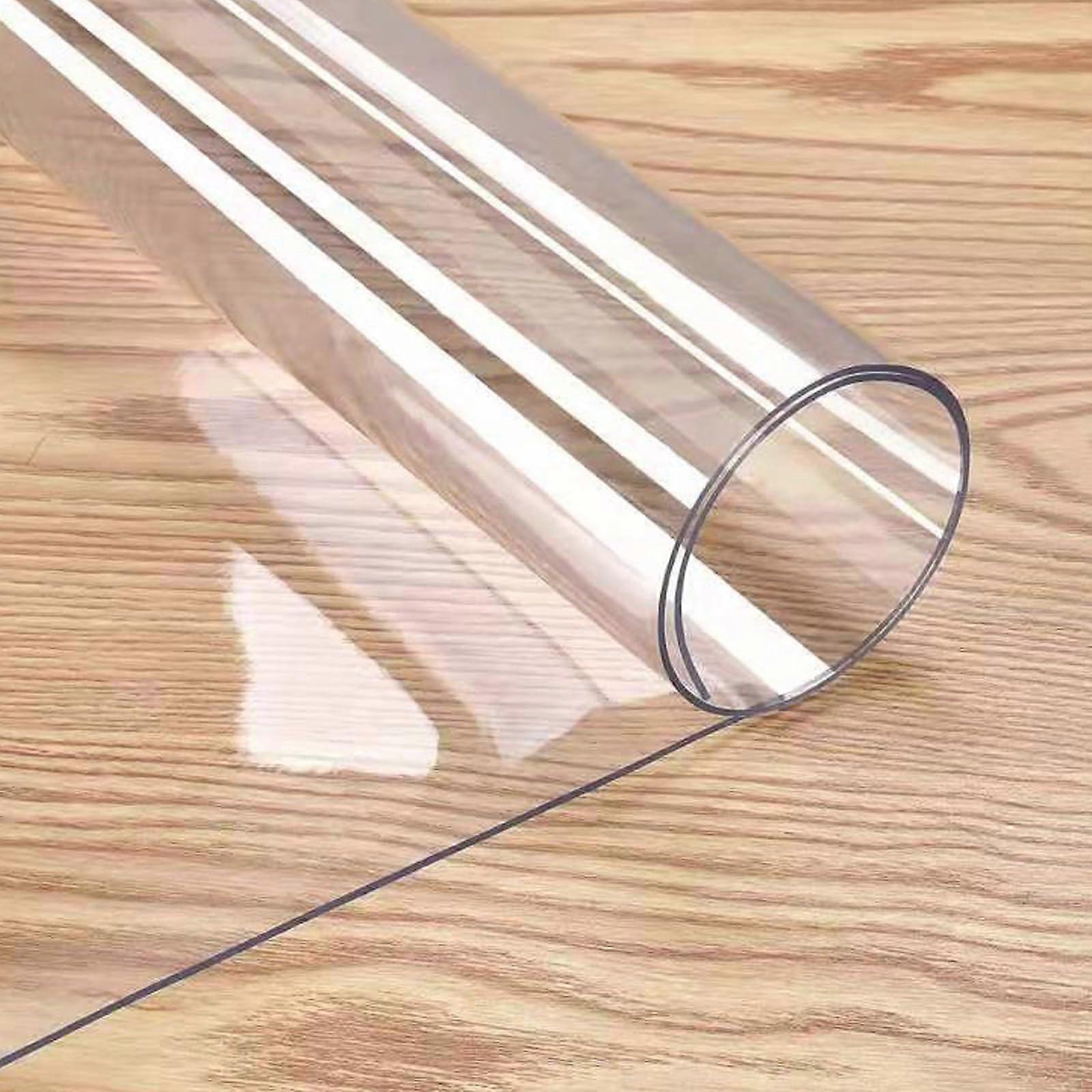 Practical Rectangular Desk Mat for Desk, Office, Desk, Dining Table, NonSlip PVC Desk Protector Mat, Wipe Clean Transparent Desk Cover 50 x 70 cm'